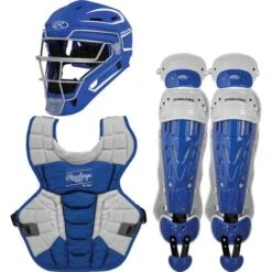 Rawlings Adult Royal/White VELO 2.0 Catcher's Gear Box Set: CSV2A-R/W