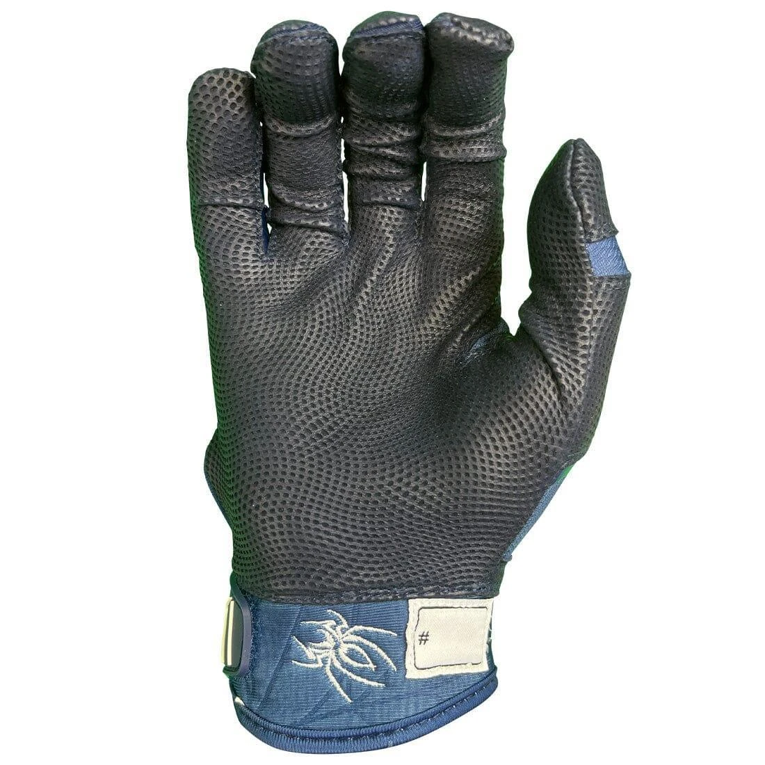 2023 Spiderz Pro Model Batting Gloves: Navy Blue/White - Image 3