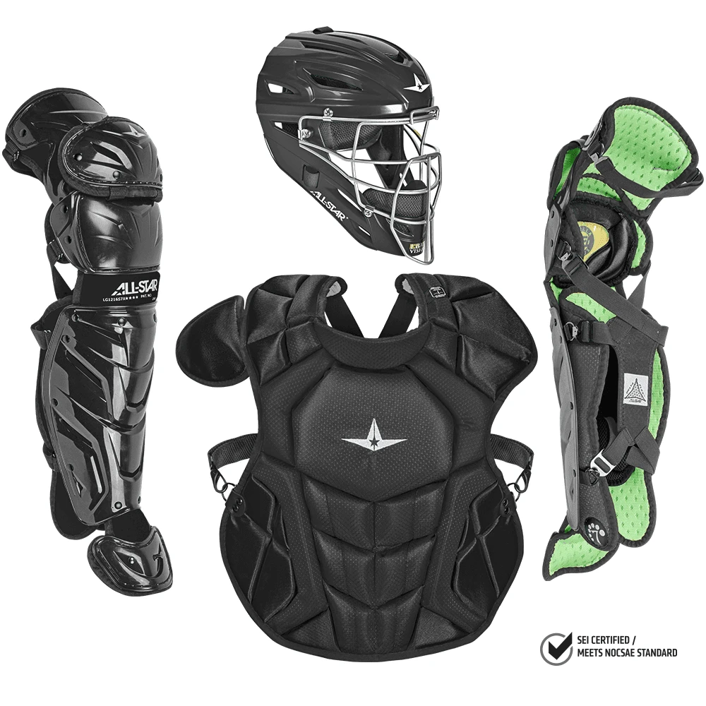 All-Star S7 Axis Elite (Ages 12-16) Solid Catcher's Kit NOCSAE Approved: CKCC1216S7XS - Image 2