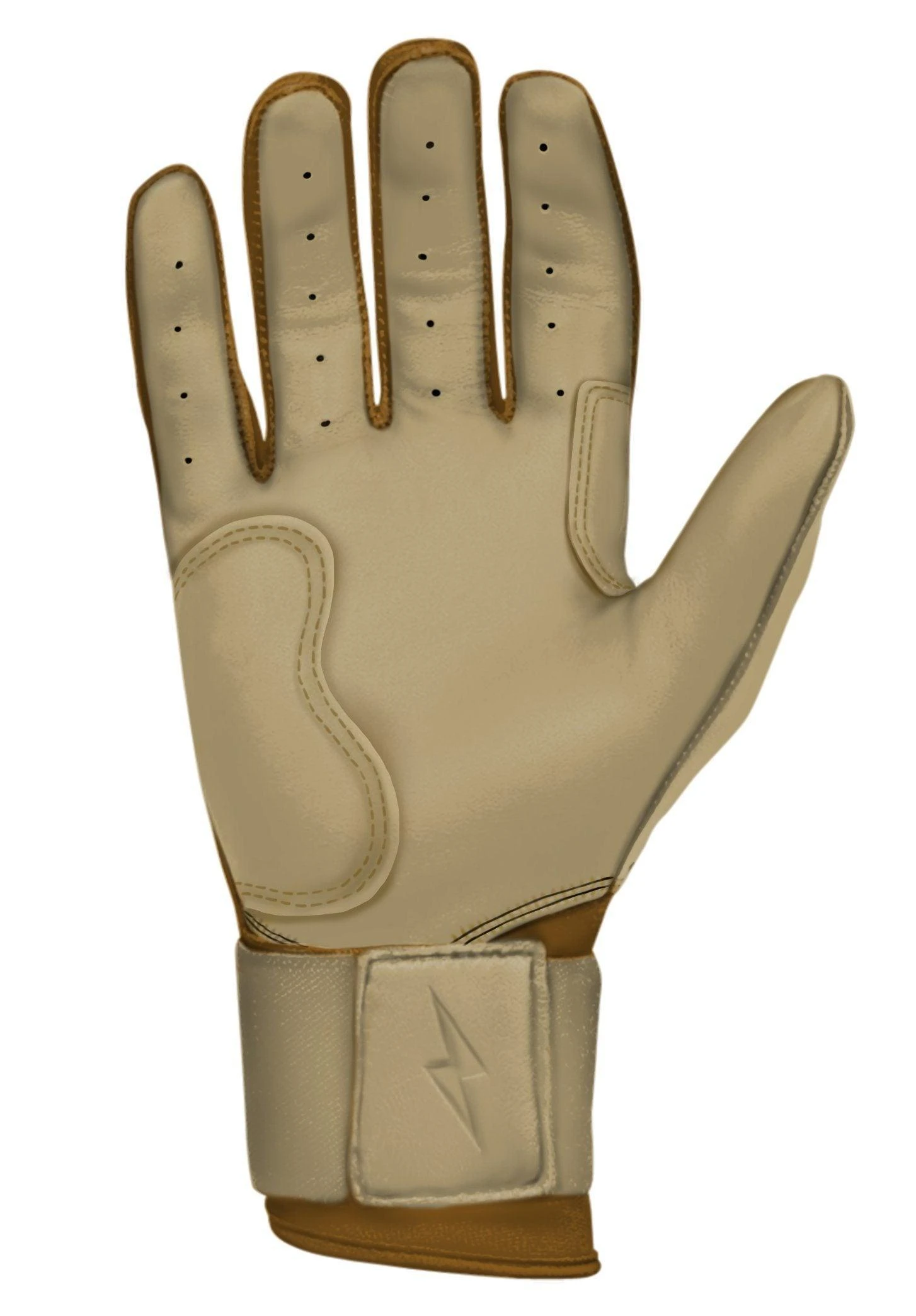 Bruce Bolt PREMIUM PRO Gold Series Batting Gloves: Long Cuff - Image 6