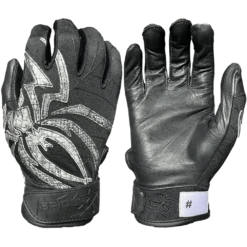 Limited Edition Spiderz PRIZM Batting Gloves: Black Mamba