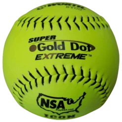Worth 12" Super Gold Dot NSA Slowpitch Softballs (Dozen): NI12CY
