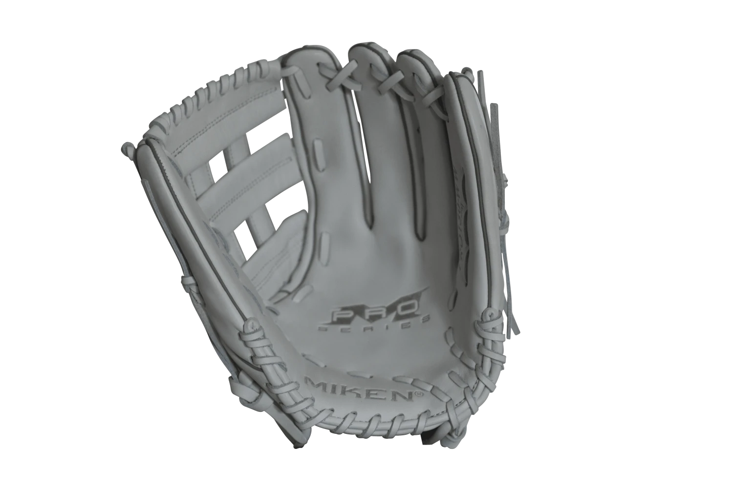 Miken Pro Series 13" Slow Pitch Fielding Glove - White/White: PRO130WW - Image 4