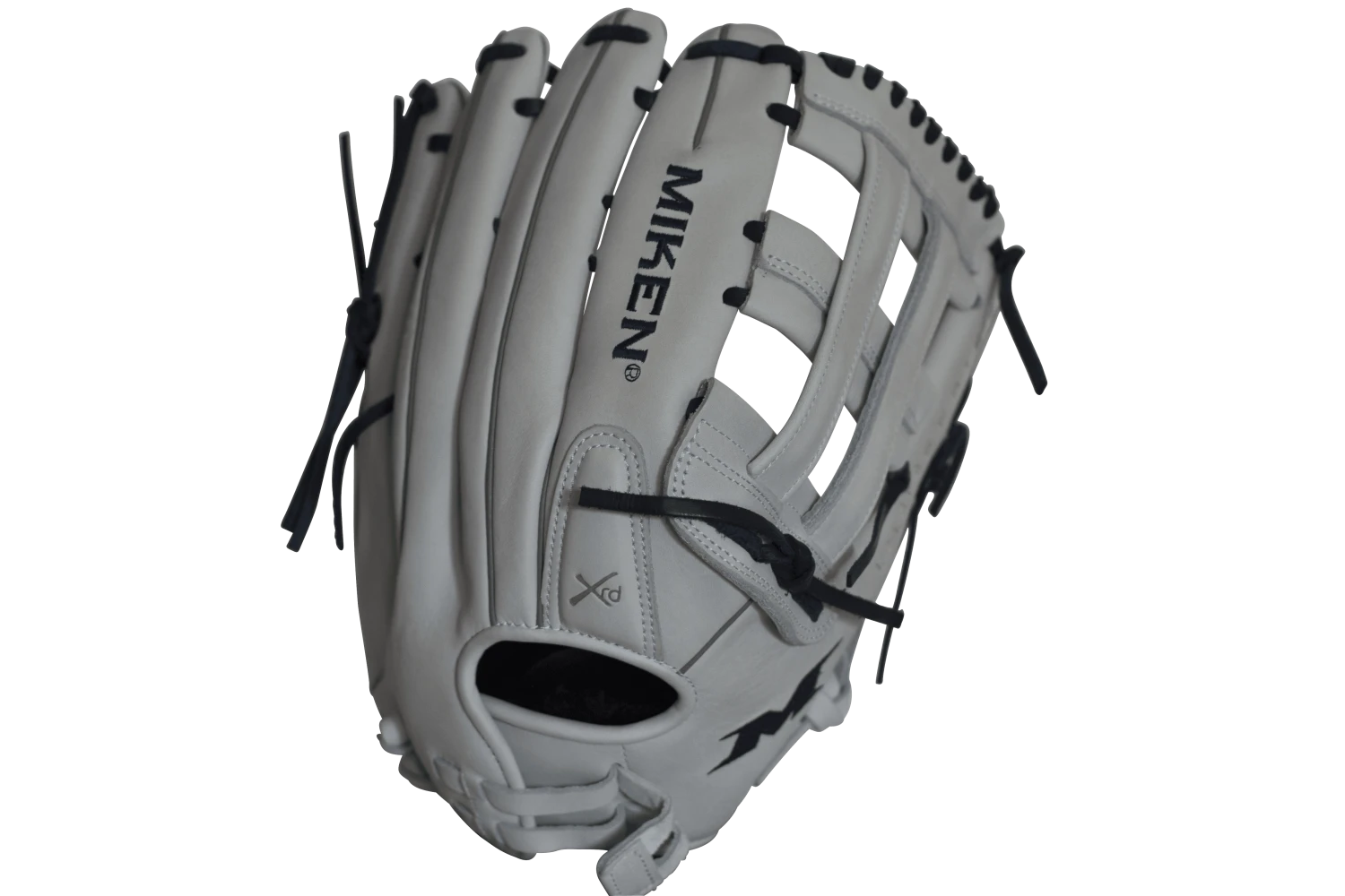 Miken Pro Series 14" Slow Pitch Fielding Glove - White/Navy: PRO140WN