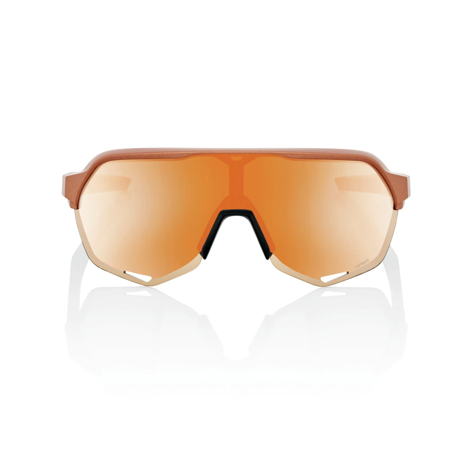 100% S2 Sunglasses Matte Copper Chromium - HiPER Copper Mirror Lens - Image 2