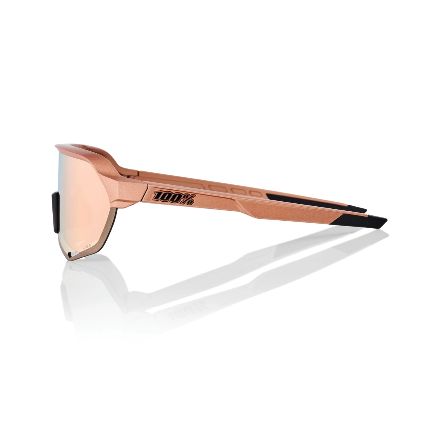 100% S2 Sunglasses Matte Copper Chromium - HiPER Copper Mirror Lens - Image 3