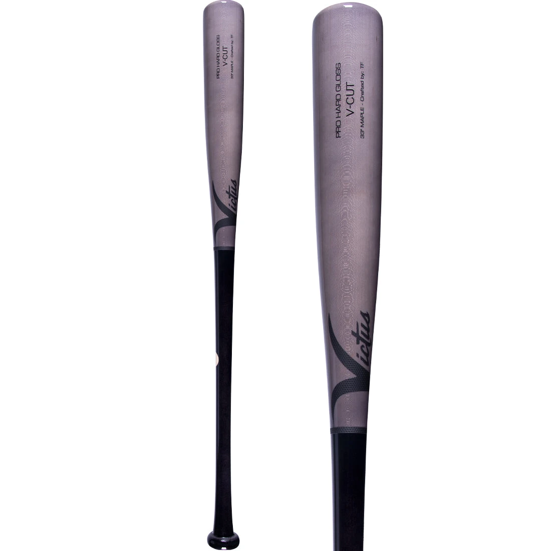 Victus Pro V-Cut Hard Maple Wood Baseball Bat: VGPC-BK/GY