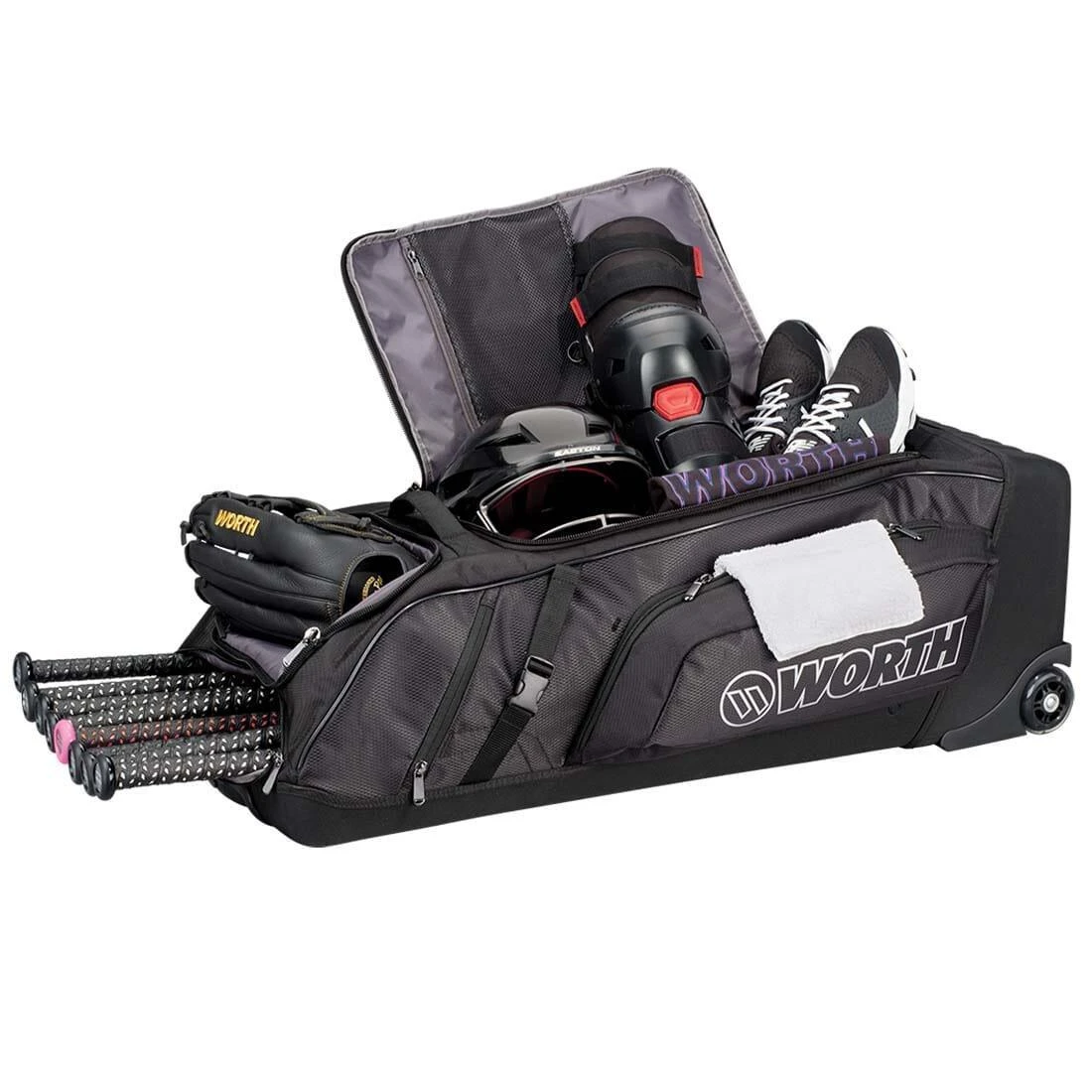 Worth Pro Slowpitch Wheeled Roller Bag: WBA005 - Image 6